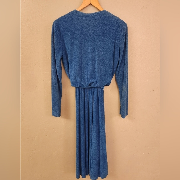 Vintage Blue Long-Sleeve Dress by Trolley Car - Picture 13 of 16